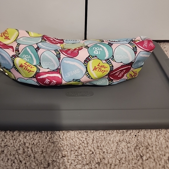 Betsey Johnson Pencil Case Blue/ Multi - Picture 3 of 5